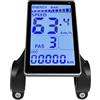 ReachMall Ebike Lcd Display M5 24V-60V Ip65 Schermo Impermeabile Con Codice Di Guasto Per Elettrico Controller Uart Protocollo Pannello Nero
