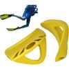 Generico Pinne - 2 Pezzi Ricambio Sport Acquatici - Maniglia Pinne Immersione Subacquea - per Snorkeling, Apnea, Immersioni Subacquee, Sport Acquatici Outdoor Mare, Uomo, Donna, Adulti