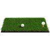 SZLIFE Tappeto Golf, Tappetino da Golf con base in gomma antiscivolo, hitting mat golf per allenamento interno ed esterno, verde/marrone, Tappetino da golf con PP e lun