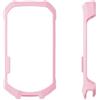 ReachMall Custodia per computer da bici in plastica PP semi-avvolta copertura antiurto protezione per Garmin per bordo 1050 ciclismo sport all'aria aperta accessorio rosa