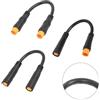 ReachMall Cavo di prolunga a 3 pin per acceleratore E-Bike, cavo ABS ignifugo da 129 mm, connettore sicuro maschio-femmina per elettrico