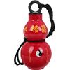 MERRYHAPY Borraccia da Viaggio a Forma di Zucca Rossa Portatile con Cinturino in Stile Cinese Materiale Plastica e Poliestere , per Utilizzo Quotidiano e Attività all Aperto Riutilizzabile