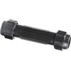 Mikikit Connettore in Plastica Nero per Kayak e Canoa, Resistente alla Ruggine, Facile da Assemblare e Tappi Filettati, Diametro 28mm