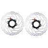 Generico Compatibile con Il rotore del Freno a Disco Shimano RT30 Center Lock - 160/180MM, Parti di Ricambio for Mountain Bike MTB,Componenti(RT30-160mm 2pcs)