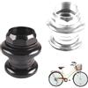 ReachMall Sterzo senza filettatura in lega ad alta resistenza per forcella mountain bike da 25,4 mm nero