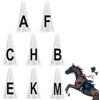 Générique Kit coni dressage lettere allenamento | Attrezzature Equestre Portatile | Coni di Allenamento con | per Cavalieri Allenatori Organizzatori Lavoro a Piedi Cordino Cavaletti Lavoro sul