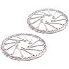 Generico Compatibile con rotore Freno Bici AVID 2PC - Disco 160/180/203mm for Freno Idraulico SRAM MTB Mountain Bike,Componenti(G3 160-180mm)