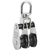 Cerlyiont Carrucola Marina in Acciaio Inox 304 Ø25mm con Doppia Ruota Rotante a 360° per Cavi d'Acciaio e Corde - Resistente alla Corrosione, Carico Max 300kg