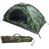 CNAFGBGG Tenda per un uomo Impermeabile e resistente al sole Tenda da zaino in spalla per 1 persona Modelli mimetici Trekking Tende piccole leggere con custodia Facile installazione per l'escursionismo in