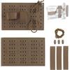 Generic Inserto for Vassoio Medico Tattico Configurabile da 2 Pezzi: Inserto Organizer Modulare for Zaini, Borse Multiuso E Attrezzatura da Esterno(Black)