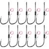 Genérico Amo per gamberetti , ami da pesca per gamberetti, 4,7 x 2 x 0,2 cm, design versatile e antiscivolo, attrezzatura resistente per lago, fiume, trota, spigola, pesce gatto, acqua salata e acqua