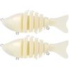 Outanaya Pesca Dure Non Verniciate 10 Cm 2 Corpo Esca ABS Resistente Artificiali Realistiche e Salata Personalizzabili e Spinning