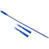 QLECXZI Set di Pali Portatili con fruste e Tappi, Inclusi Tappi di avvolgimento Regolabili, Regali per Gli Amanti della Pesca all'aperto, Facili da trasportare e riporre, Blu, S