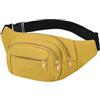 Generic da donna, multitasche, impermeabile, con cerniera, per corsa, viaggi, palestra, vacanze, escursionismo, sport, pendolarismo, ciclismo, corsa, campeggio, Giallo, Refer to description, Unisex