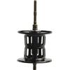Garpotic Bobina per mulinello da pesca, capacità modificata, per ABU BMAX3 PMAX3 B3 P3 S3 OMAX3 REVO4, struttura leggera in metallo, adatta per esche da 15 g (acciaio inossidabile nero)