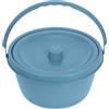 ibasenice Vaso Portatile in Plastica Blu, Comodo e Stabile per Anziani e Donne in Gravidanza, per Campeggio e Viaggi