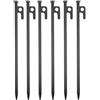 KXAOXGRC Pegs Tenda in Acciaio con, Chiodi da Terra Metallici Picchetti for Tende 20-40 cm Tettuccio Campeggio Parasole Accessori for teloni