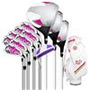 Yunmeryker Set completo golf 12 pezzi, mazze da golf uomo principianti con sacca, flex Regular in metallo, per allenamento