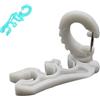 Buxuaaaa Supporto per tubo da immersione Clip per immersioni Doppia clip per tubo con gancio Luminosamente ARA Tubi Clip per Snorkeling Morsetto Fisso
