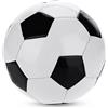FRELEAN Pallone da calcio taglia 4, classico, bianco e nero, in robusto PVC, per scuole, ragazzi, regali, cuciture rinforzate e design aerodinamico, diametro 19,5 cm