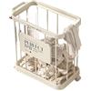SQQCREATO Porta Pesi Palestra Casa Cesto portabiancheria mobile di grande capacità con ruote Contenitore portaoggetti for bagno Organizer multifunzione for tappetino yoga for la casa(Style B)