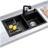 Jnchdghwa Rete di Allenamento per Pickleball da Esterno Compatibile con Telaio Portatile - Rete di Ricambio Standard da 22x3 Piedi Adatta per Installazioni Autoportanti
