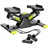 TAIZhiChen Macchina Step Laterale Allenamento Delle Gambe Stepper Oscillante Compatto Attrezzo Fitness Domestico per Casa, Nero, Rosso