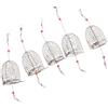 Luxshiny Gabbie da Inossidabile 5 Coperchio a Molla e Rete Saldata per Pescatori Amanti della Pesca e Resistente