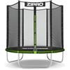 ZIPRO Trampolino da Giardino Rettangolare per Esterni Trampolino Outdoor Grande con Rete di Sicurezza Tappeto Elastico e Scala Struttura Stabile Copertura Molle - JumpPro Out 183 cm