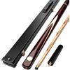 YYRHD-CZ Stecca da Biliardo Nera n. 8, Lunghezza Tre Quarti, 19 Once, Dimensione della Testa 10,2 mm/11,5 mm, Stecca in Due Pezzi, Diametro dell'impugnatura Circa 29,5 mm.(Flannel Rod Box 10.2mm)