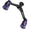 Beatanug Maniglia a doppio bilanciere in fibra di carbonio per Daiwa Fuego Prorex V per mulinelli LT, 2 cuscinetti di ricambio, rosso (viola)