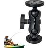 Generic Supporto di montaggio per kayak da pesca finder | Supporto di fissaggio per trasduttore girevole a 360 gradi | Supporto per finder da pesca per barca, laghi e fiumi, mare, sport all'aria aperta e