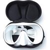 Eawfgtuw Maschera per immersioni subacquee con lente in vetro temperato e cinturino in silicone regolabile per nuoto subacqueo snorkeling per certificazione CE (bianco)