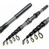 SZLIFE Canna da Pesca per Orata in Fibra di Carbonio, Telescopica Leggera, per Pesca d'Acqua Salata, Grigio Avanzato, 2.4 metri