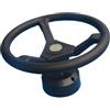 Generico Volante for Barca in ABS da 320 mm, 3 Razze, Albero da 3/4 Pollici, Parte di Ricambio for motoscafo e Barca a Vela for pontone