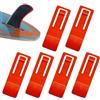 Generic Clip per pinna da tavola - Supporto per pinna per attrezzature da Surf, Clip per pinna da Bacino Versante, 6 pezzi di Fissaggio per pinna da Surf, Fibbia di Ricambio per perno di Base,