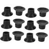 GATHINESS 12 Pezzi Copertura Resistente Nera per in Gomma Trampolino e Antiscivolo Gambe Protezione Accessorio Pavimento per Uso Indoor e Palestra