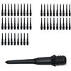 kwmobile 50x Punte per Freccette da Gioco - Filettatura 2BA - Punte di Ricambio in plastica Dura - Punte per freccetta tiro a Segno da Bar Pub - Darts Parts