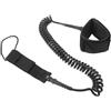 Toyvian Guinzaglio per Tavola da Surf Nero Fibbia Doppia di Bloccaggio, Realizzato in Neoprene e Nylon Spesso 7mm, per Paddle Boarding e Sport Acquatici