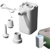 Generico Pod compatto per flusso d'aria fluido - Siringa a induzione a cuscino mobile, stazione di scarico per palloncini in miniatura con guscio in poliuretano geometrico antiurto resistente agli urti, carica