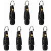 WUZIA 7 clip regolabili a pressione a pressione, clip per lenza da pesca per pialla, discese, aquiloni, pesca a traina, (nero)