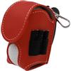 Saterkali Palla da golf in vita con clip impermeabile in ecopelle palla da golf tee strumenti accessori organizer sacchetto titolare uomo donna golf, rosso, A