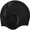Beaupretty Cuffia da Nuoto in Silicone Nera Unisex Protezione Orecchie e Capelli per Capelli Lunghi Comoda per Piscina e Sport Acquatici