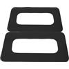 Angoily 2 Pezzi Patch Connettore per Pinna Tavola da Surf 9 Pollici in PVC Nero Fissaggio Preciso e Compatibilità Versatile per Sport Acquatici e Paddleboard