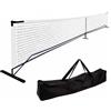 predolo Rete Pickleball Portatile Standard 6,6,7 Metri Rete Pickleball Mobile Montaggio Rapido per Gara, Campo Sportivo, Palestra, Nero, Rete Con Ruote
