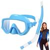 Generisch Set da immersione con boccaglio e maschera subacquea, maschera panoramica in silicone, per adulti e sport acquatici