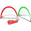 SZLIFE Porta calcio istantanea 120x80x80cm, rete calcio pieghevole per allenamento, con borsa per il trasporto, interni ed esterni