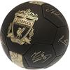 Liverpool F.C. Phantom Signature Pallone da calcio, nero/oro, 5