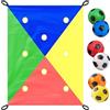 Generico Giochi di team building - Gioco interazione gruppo, Attività su tela 4x3 m, coinvolgimento e collaborazione, Coperta multigiocatore in nylon resistente alle intemperie | Baldacchino cooperativo