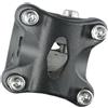 ReachMall Attacco manubrio in lega di alluminio, 25,4 mm x 60 mm, anodizzato, per forcella da 28,6 mm, per manubrio di moto, scooter, bici